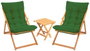 Hanah Home Conjunto de Mesa y Sillas de Jardín My005 - Verde